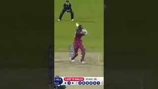 Carlos brathwaite batting 101 82 on final wicket 💀☠ wi carlos brathwaiteshorts india [upl. by Emerej]