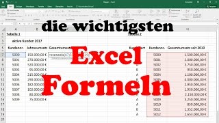 Excel Formeln und Funktionen Sverweis WennDannSonst Summewenn Zählenwenn amp Anzahl2 Grundkurs [upl. by Pillihpnhoj]