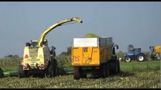 Maize in 24 with Massive Tanker and New Holland in Next Field [upl. by Sik]