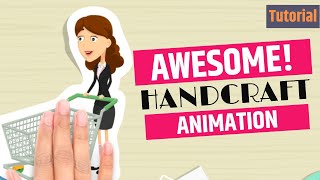 Handcraft animation tutorial using Animaker [upl. by Ellenuahs]