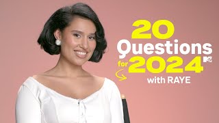 Raye Answers 20 Questions for 2024  MTV [upl. by Absa]