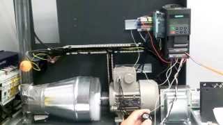 Micromaster 440 on PID loop levitating ping pong ball [upl. by Ordisy515]