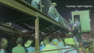 THE LATEST Texas bleachers werent inspected before collapse during county fair [upl. by Niela]