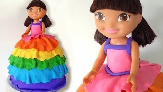 Dora Birthday Cake HOW TO COOK THAT Dora The Explorer [upl. by Nnyleimaj]