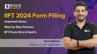 IIFT 202426 Form Filling  IIFT Registration Process  IIFT 2024 Step by step Guide  BYJUS MBA [upl. by Fotinas]