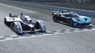 Red Bull X1 Prototype vs Bugatti Bolide at Monza Full Course [upl. by Afatsom993]