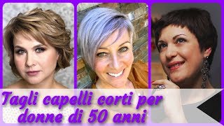 Top 20 tagli 🎉 capelli corti per donne di 50 anni [upl. by Alleacim]