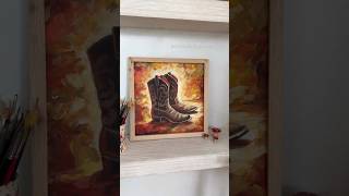 NEW Tutorial 🍁 Learn to paint Autumn Cowboy Boots [upl. by Severn92]