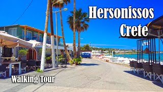 Why should I Visit Hersonissos Crete   4K Walking Tour  City Driver Tours [upl. by Eeladnerb]