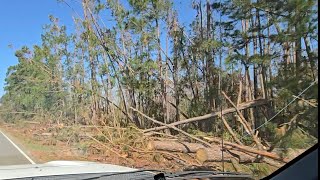 Hurricane Helene Aftermath Near Hazlehurst Georgia [upl. by Foushee772]