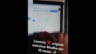 Licencia 💯 original antivirus McAfee por 15 meses ✨ [upl. by Klepac453]