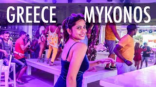 Mykonos Nightlife  Paradise Beach Mykonos Party  Islands of Greece  Savvy Fernweh [upl. by Modestine]