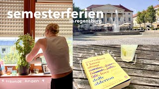 semesterferien in regensburg  weekly vlog  freunde finden lesen haushalt minigolf [upl. by Niamreg574]