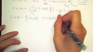 Maximum Likelihood Expectation 46 gamma distribution [upl. by Nairam]