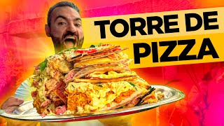 TORRE de PIZZA  10000 KCAL [upl. by Alocin698]