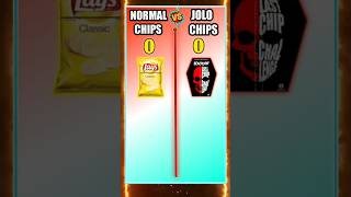 Normal chips vs jolo chips subscribe shortvideo viralshorts comprison [upl. by Adnohsirk]