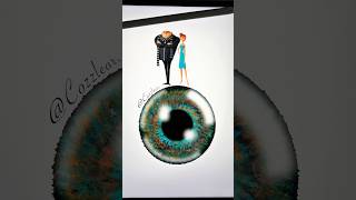 Felonious GruLucy Wilde Eye despicableme coloring colors art artwork drawing mix shorts [upl. by Caylor898]