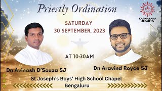 Karnataka Jesuit Priestly Ordination Bengaluru  Promo 30 September 2023 [upl. by Jethro544]