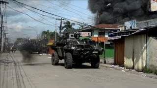 Philippine troops Muslim rebels clash in Zamboanga [upl. by Iny]