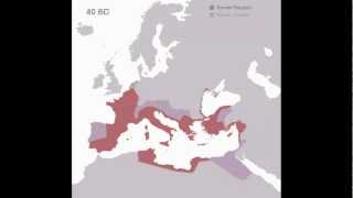 Animated History of the Roman Empire 510 BC  1453 AD [upl. by Gerstner]