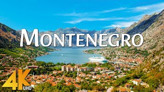 FLYING OVER MONTENEGRO 4K UHD  Amazing Beautiful Nature Scenery With Calming Music  4K Video UHD [upl. by Fiel]