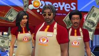 Becoming a POPEYES MILLIONAIRE in Sims 4 [upl. by Barmen]