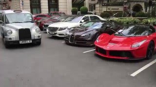 Dorchester Hotel Mayfair  Supercars [upl. by Aivatra]