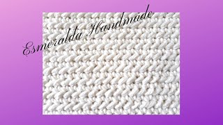 Punto Spiga o Spina di pesce Tutorial  Crochet spikelet stitch [upl. by Enoyrt]