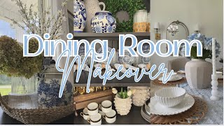 DINING ROOM MAKEOVER  BUDGET FRIENDLY IDEA  SUMMER DECORATE WITH ME [upl. by Arimlede]