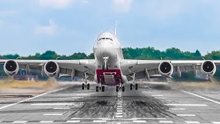 POWERFUL HEAVY TAKEOFFS and LANDINGS  London Gatwick Airport Plane Spotting LGWEGKK [upl. by Celik]