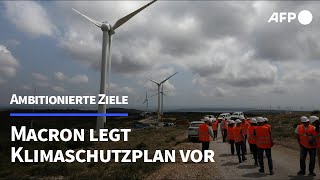 Frankreich kündigt amitioniertes Klimaschutzprogramm an  AFP [upl. by Ekyt370]