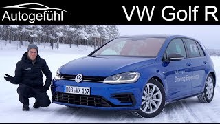 VW Golf R Mk 75 REVIEW with my snow drifting story  Autogefühl [upl. by Walburga]