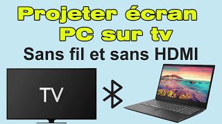 Comment connecter son ordinateur à sa télé en Wifi et sans hdmi caster pc sur TV Samsung [upl. by Petulia]