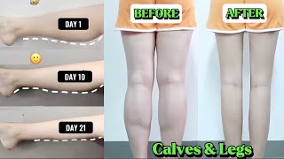 Calves Slimming Workout  Best Exercises for Calves amp Thighs Reduce Fat  Slim Legs at Home [upl. by Cavanagh295]