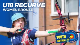 Recurve Under 18 Women Bronze  Youth Festival 2024 [upl. by Peery479]