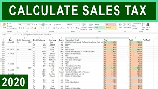 How to Calculate Sales Tax in Excel  Tutorial [upl. by Suirada]