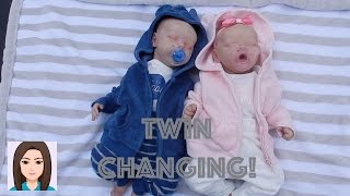 Reborn Twins Outdoor Changing [upl. by Ener]