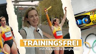 Sprinterin Alexandra Burghardt im TrainingsfreiInterview 🏃🏼‍♀️‍➡️ [upl. by Camella]