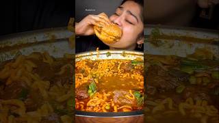 EATING SPICY NOODLES WITH CHICKEN BURGER 🍔shorts mukbang noodles chickenburger spicyfood [upl. by Herbert]