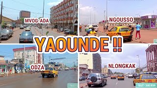 Visitons les Quartiers de YAOUNDÉ  Trajet Cameroun [upl. by Anatollo]