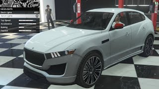 GTA 5  DLC Vehicle Customization  Lampadati Novak Maserati Levante and Review [upl. by Aenat]