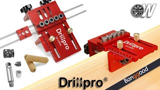 Drillpro 3 in 1 Adjustable Woodworking Dowel Jig Kit [upl. by Vevay518]