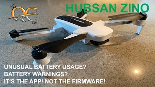 HUBSAN ZINO  UNUSUAL BATTERY USAGE amp WARNINGS [upl. by Steiner]