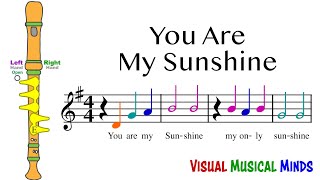 You Are My Sunshine for Recorder [upl. by Michella]