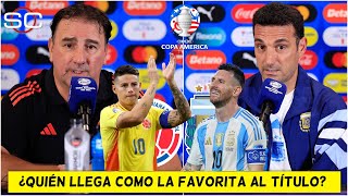 COPA AMÉRICA LIONEL SCALONI y NÉSTOR LORENZO previo FINAL ARGENTINA vs COLOMBIA  SportsCenter [upl. by Vinay]