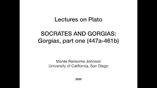 Plato Gorgias 1 of 3 [upl. by Niamrej]