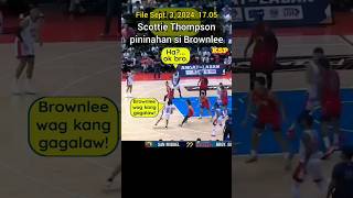 Scottie Thompson nagala Jaworski pininahan si Brownlee [upl. by Leur]