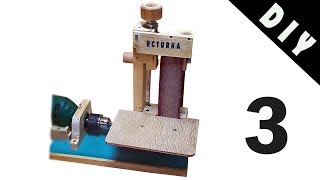 Drill Powered Belt Sander making Part3 [upl. by Gazzo]