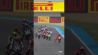 The PODIUM overtake from Race 2🔥  2024 AragonWorldSBK 🏁 [upl. by Ygiaf]