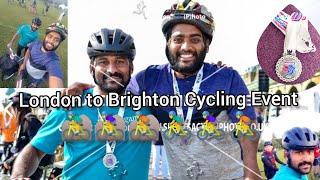 UK 🇬🇧 Cycling From London to Brighton  55 Miles  BHF London [upl. by Ibocaj]